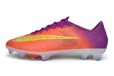 Unisex Nike Air Zoom Mercurial Superfly 11 Elite FG Firm Ground Low-Tops Football Boots - Orange/Sunset Orange/Electric Purple