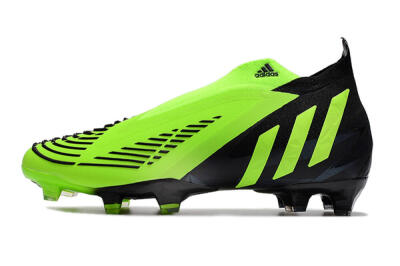 Men's Adidas Predator Edge Geometric+ FG Firm Ground High-Tops Football Boots - Green/Black