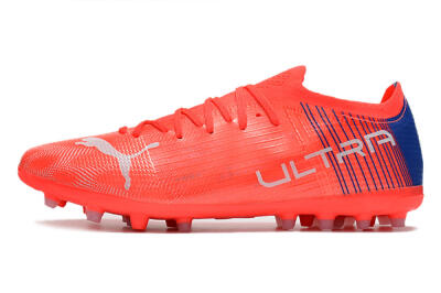 Men's Puma Ultra 1.4 MG Multi Ground Low-Tops Football Boots - Red/Blue