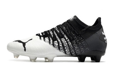 Unisex Puma Future Z 1.3 FG Firm Ground Low-Tops Football Boots - White/Black