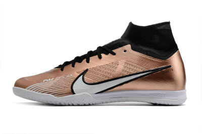 Unisex Nike Mercurial Superfly 9 Elite IC Futsal/Indoor High-Tops Football Shoes - Gold/Black/White