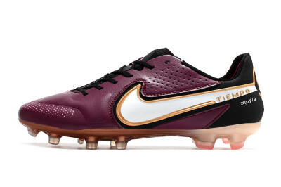 Men's Nike Tiempo Legend 9 Elite FG Firm Ground Low-Tops Football Boots - Red/Black/White