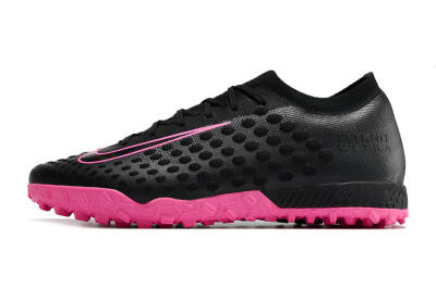 Men's Nike Phantom Ultra Venom TF Artificial Turf Low-Tops Football Shoes - Black/Pink