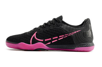 Men's Nike Reactgato IC Futsal/Indoor Low-Tops Football Shoes - Black/Pink