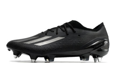 Men's Adidas X Speedportal.1 SG Soft Ground Low-Tops Football Boots - Black/Grey