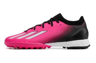 Men's Adidas X Speedportal.3 TF Artificial Turf Low-Tops Football Shoes - Pink/Black/White
