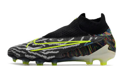 Men's Nike Phantom GX Elite DF FG Firm Ground High-Tops Football Boots - Black/Rainbow