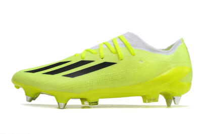 Men's Adidas X Speedportal.1 SG Soft Ground Low-Tops Football Boots - Green/White/Black