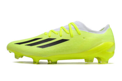Men's Adidas X Speedportal.1 FG Firm Ground Low-Tops Football Boots - Green/White/Black