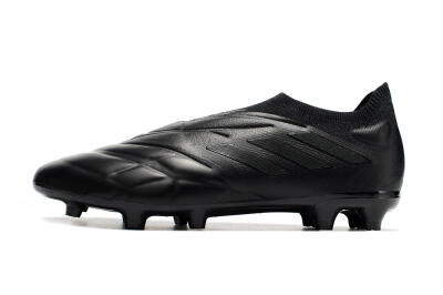 Men's Adidas Copa Pure+ FG Firm Ground Low-Tops Football Boots - Black/Black