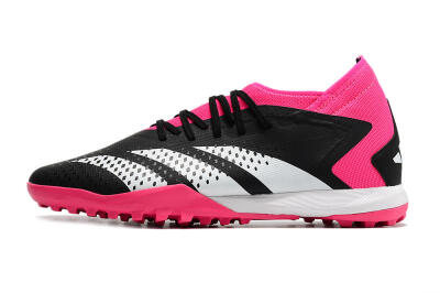 Men's Adidas Predator Accuracy.3 TF Artificial Turf Low-Tops Football Shoes - Black/Pink/White