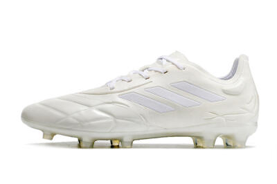 Men's Adidas Copa Pure.1 FG Firm Ground Low-Tops Football Boots - White/White