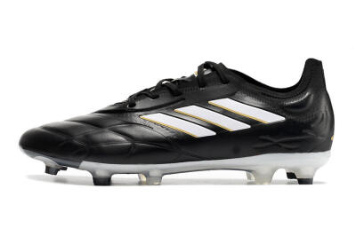 Men's Adidas Copa Pure.1 FG Firm Ground Low-Tops Football Boots - Black/White