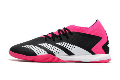 Men's Adidas Predator Accuracy.3 IC Futsal/Indoor Low-Tops Football Shoes - Black/Pink/White
