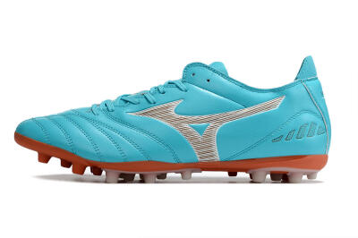 Men's Mizuno Morelia Neo AG Artificial Grass Low-Tops Football Boots - Blue/White