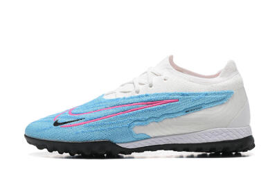 Men's Nike Phantom GX Elite TF Artificial Turf Low-Tops Football Shoes - Blue/White/Pink