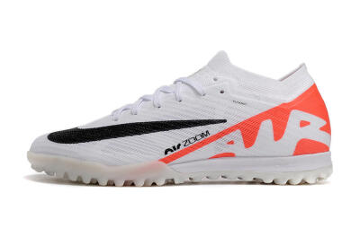 Men's Nike Air Zoom Mercurial Vapor 15 Elite TF Artificial Turf Low-Tops Football Shoes - White/Black/Red