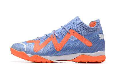 Men's Puma Future Ultimate TF Artificial Turf Low-Tops Football Shoes - Purple/Orange