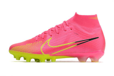 Unisex Nike Zoom Superfly 9 Elite SE AG Artificial Grass High-Tops Football Boots - Pink/Green
