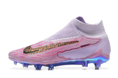 Men's Nike Phantom GX Elite DF FG Firm Ground High-Tops Football Boots - Pink/Purple