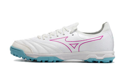 Men's Mizuno Morelia Neo Sala β Japan TF Artificial Turf Low-Tops Football Shoes - White/Blue/Red