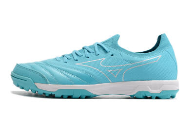 Men's Mizuno Morelia Neo Sala β Japan TF Artificial Turf Low-Tops Football Shoes - Blue/White