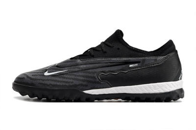 Men's Nike React Phantom GX Pro TF Artificial Turf Low-Tops Football Shoes - Black/White