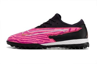 Men's Nike React Phantom GX Pro TF Artificial Turf Low-Tops Football Shoes - Pink/White/Black