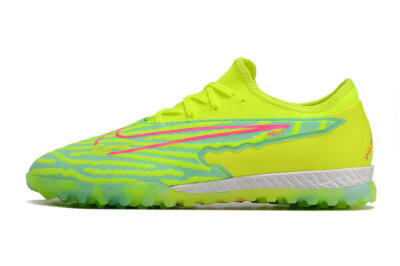 Men's Nike React Phantom GX Pro TF Artificial Turf Low-Tops Football Shoes - Green/Pink