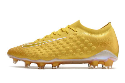 Men's Nike Phantom Ultra Venom FG Firm Ground Low-Tops Football Boots - Gold/White