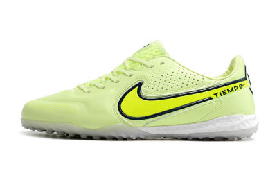 Men's Nike React Tiempo Legend 9 Pro TF Artificial Turf Low-Tops Football Shoes - Green/Black