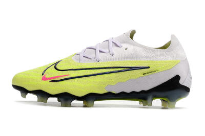 Men's Nike Phantom GX Elite FG Firm Ground Low-Tops Football Boots - White/Green/Black