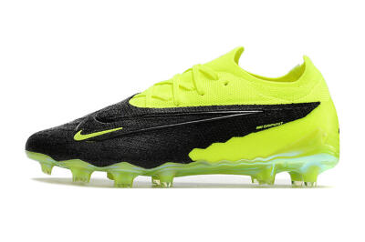 Men's Nike Phantom GX Elite FG Firm Ground Low-Tops Football Boots - Black/Green