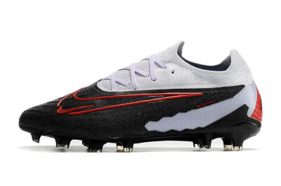Men's Nike Phantom GX Elite FG Firm Ground Low-Tops Football Boots - Black/White/Red