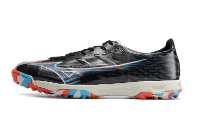 Men's Mizuno Morelia Alpha Japan TF Artificial Turf Low-Tops Football Shoes - Black/White