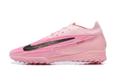 Men's Nike Phantom GX Elite TF Artificial Turf Low-Tops Football Shoes - Pink/Black/Gold