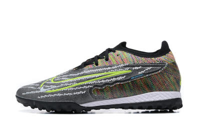 Men's Nike Phantom GX Elite TF Artificial Turf Low-Tops Football Shoes - Black/Yellow/Rainbow