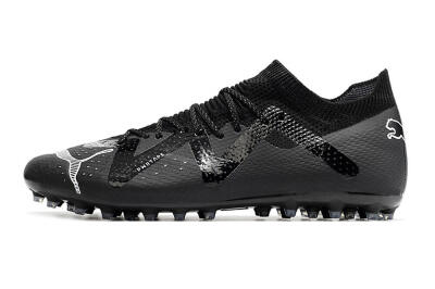 Men's Puma Future Ultimate AG Artificial Grass Low-Tops Football Boots - Black/White