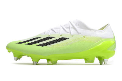 Men's Adidas X Speedportal.1 SG Soft Ground Low-Tops Football Boots - Green/Black/White