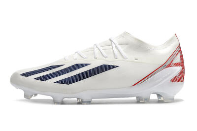 Men's Adidas X Speedportal.1 UAS FG Firm Ground Low-Tops Football Boots - White/Black/Red