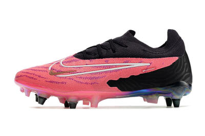Men's Nike Phantom GX Elite SG Soft Ground Low-Tops Football Boots - Pink/Black/White
