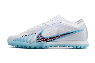 Men's Nike Air Zoom Mercurial Vapor 15 Elite TF Artificial Turf Low-Tops Football Shoes - White/Blue/Pink