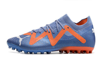 Men's Puma Future Ultimate MG Multi Ground Low-Tops Football Boots - Blue/Orange/White