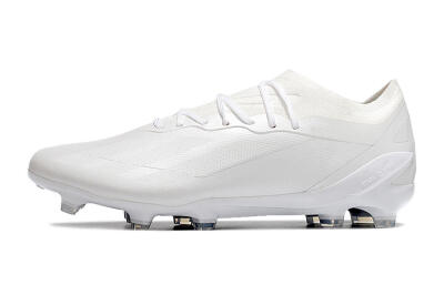 Men's Adidas X Speedportal.1 FG Firm Ground Low-Tops Football Boots - White/White