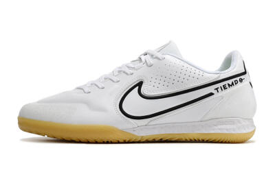Men's Nike React Tiempo Legend 9 Pro IC Indoor & Futsal Low-Tops Football Shoes - White/Black