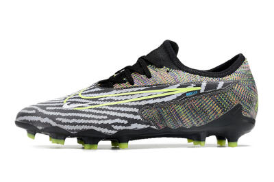 Men's Nike React Phantom GX Academy FG Firm Ground Low-Tops Football Boots - Grey/Black/Yellow