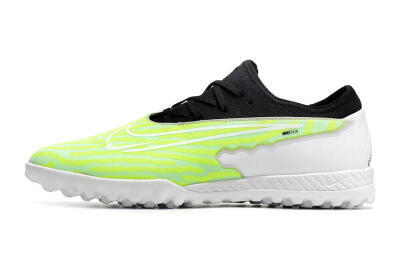 Men's Nike React Phantom GX Pro TF Artificial Turf Low-Tops Football Shoes - Green/Black/White