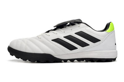 Men's Adidas Copa Gloro TF Artificial Turf Low-Tops Football Shoes - White/Black/Green
