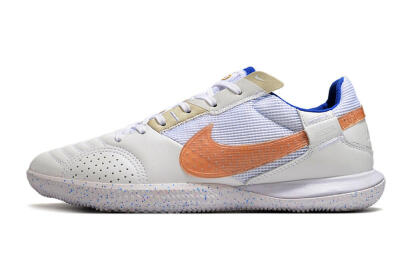 Men's Nike Street Gato IC Indoor & Futsal Low-Tops Football Shoes - White/Pink/Blue