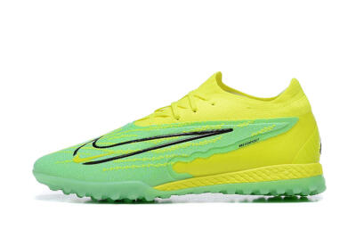 Men's Nike Phantom GX Elite TF Artificial Turf Low-Tops Football Shoes - Green/Black/Yellow